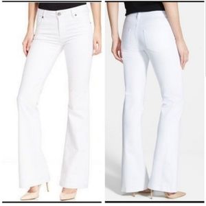 KTFK Chrissy Flare Jeans size 10 White color NWT